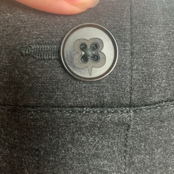 Betabrand women's medium dark gray skinny fit pull on trousers business career - Picture 6 of 8